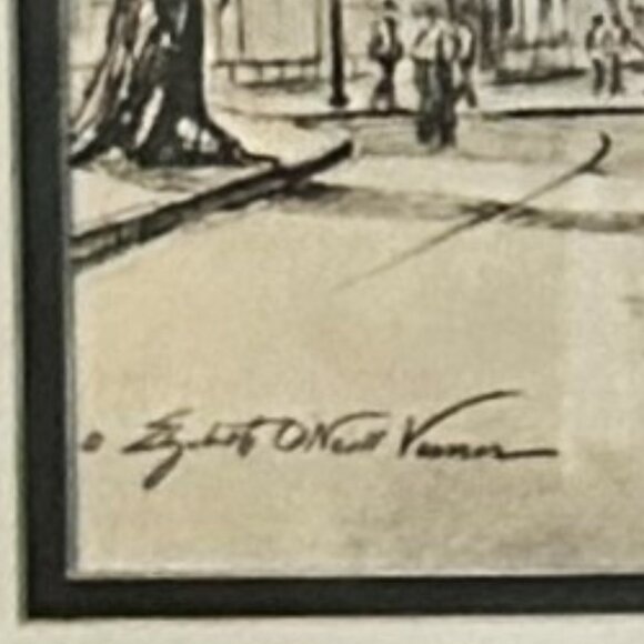 Elizabeth O'neill Verner etching - Picture 2 of 2